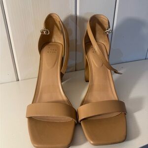 a new day Tan Block Heel Sandals